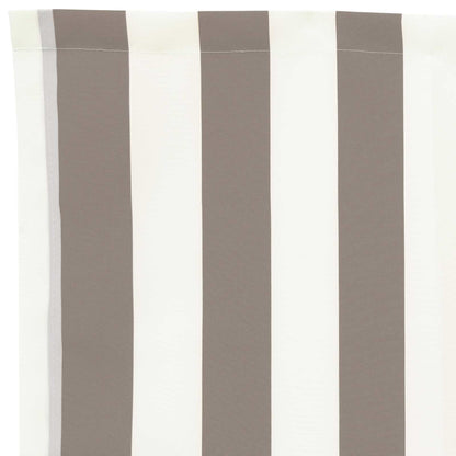 vidaXL Awning Canopy Replacement for 4x3.5 m Light Grey&White Stripe 6