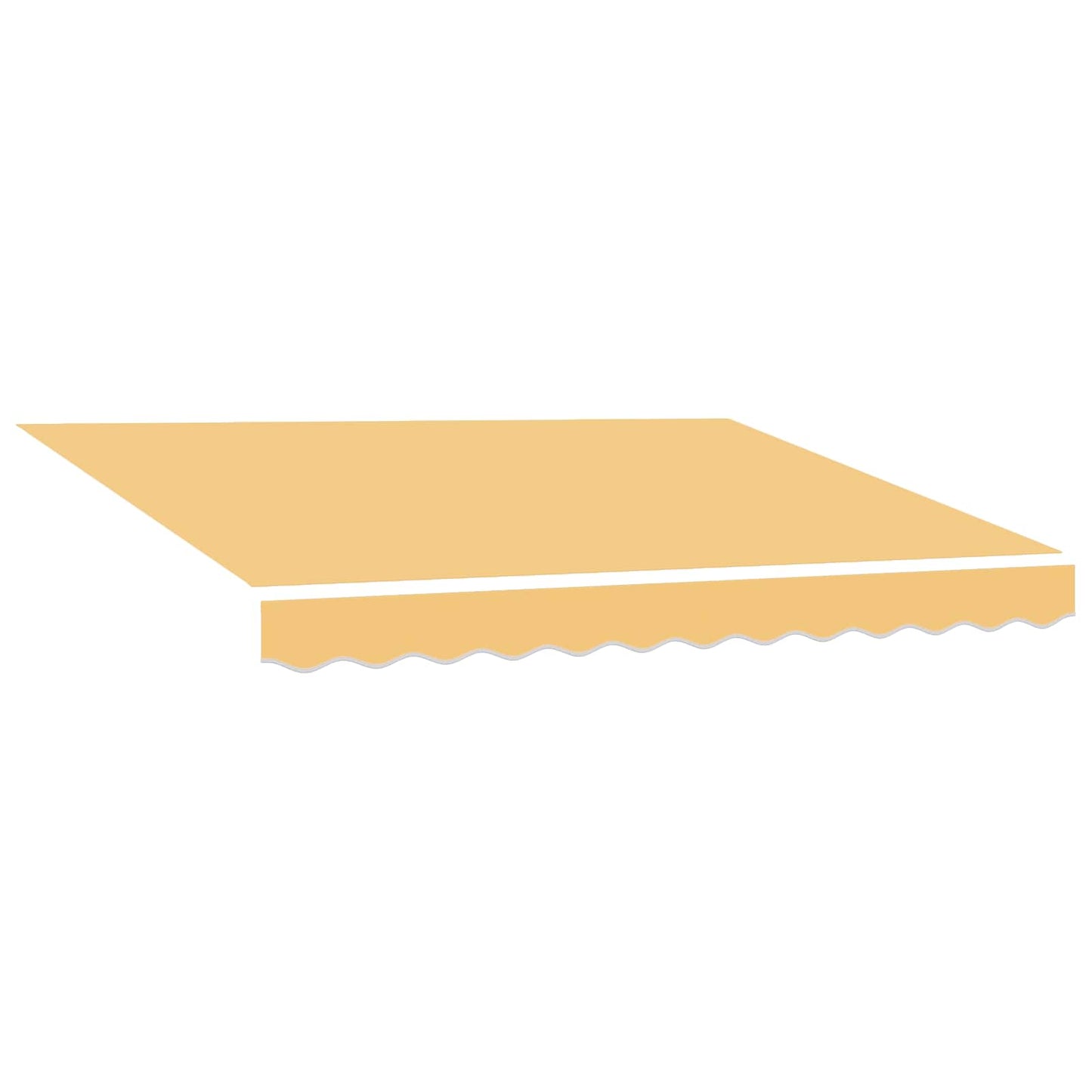 vidaXL Awning Canopy Replacement for 4x3.5 m Sand Polyester 2