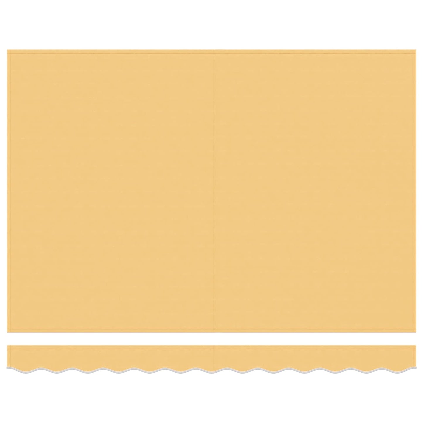 vidaXL Awning Canopy Replacement for 4x3.5 m Sand Polyester 4