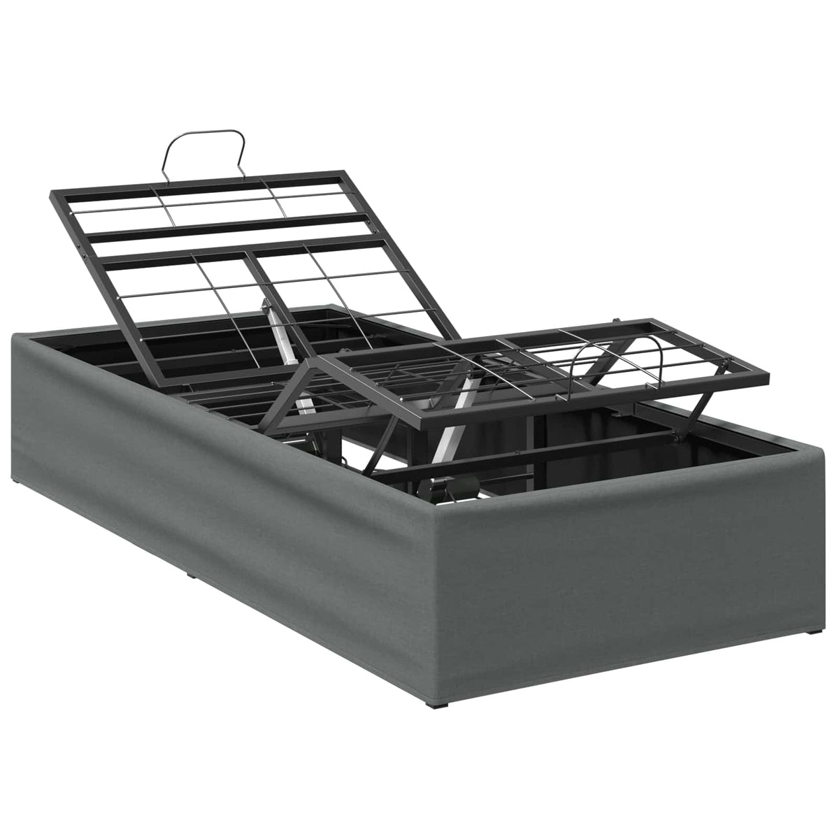 Electric Adjustable Bed Frame Steel Dark grey