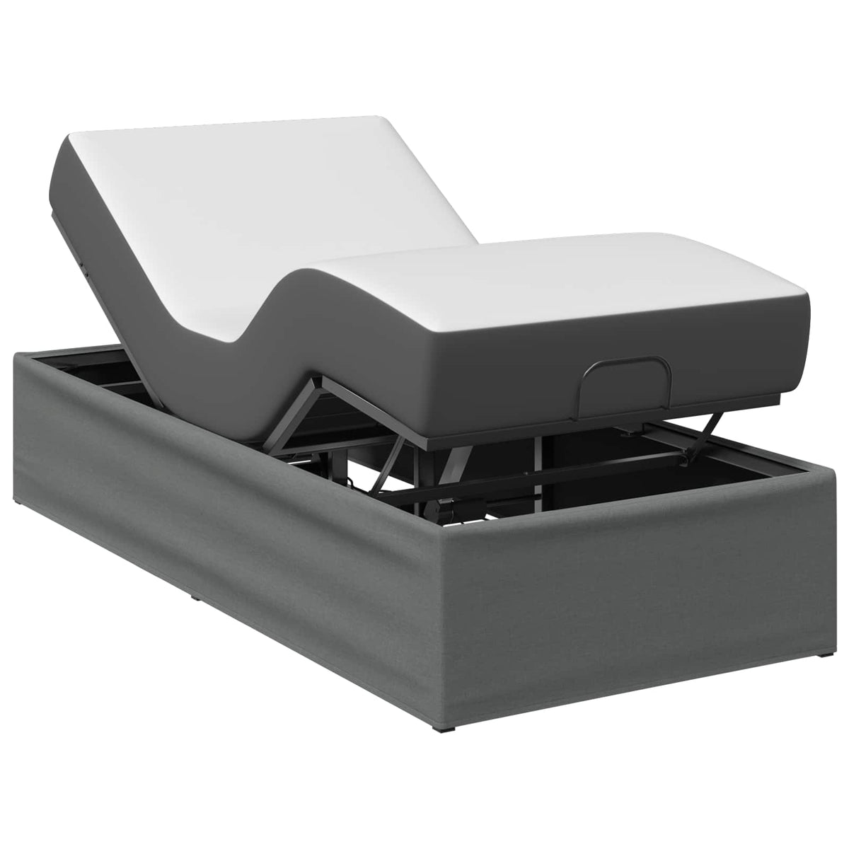 Electric Adjustable Bed Frame Steel Dark grey