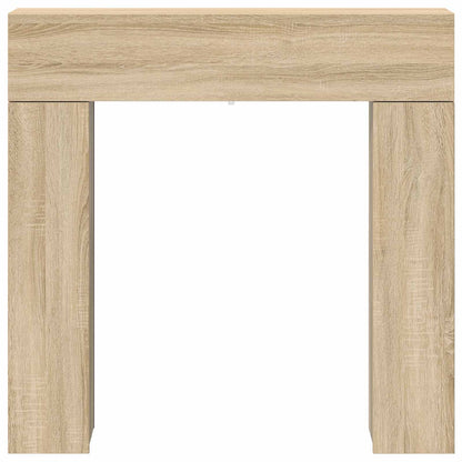 vidaXL Fireplace Surround Sonoma Oak 102 x 18 x 100.5 cm 6