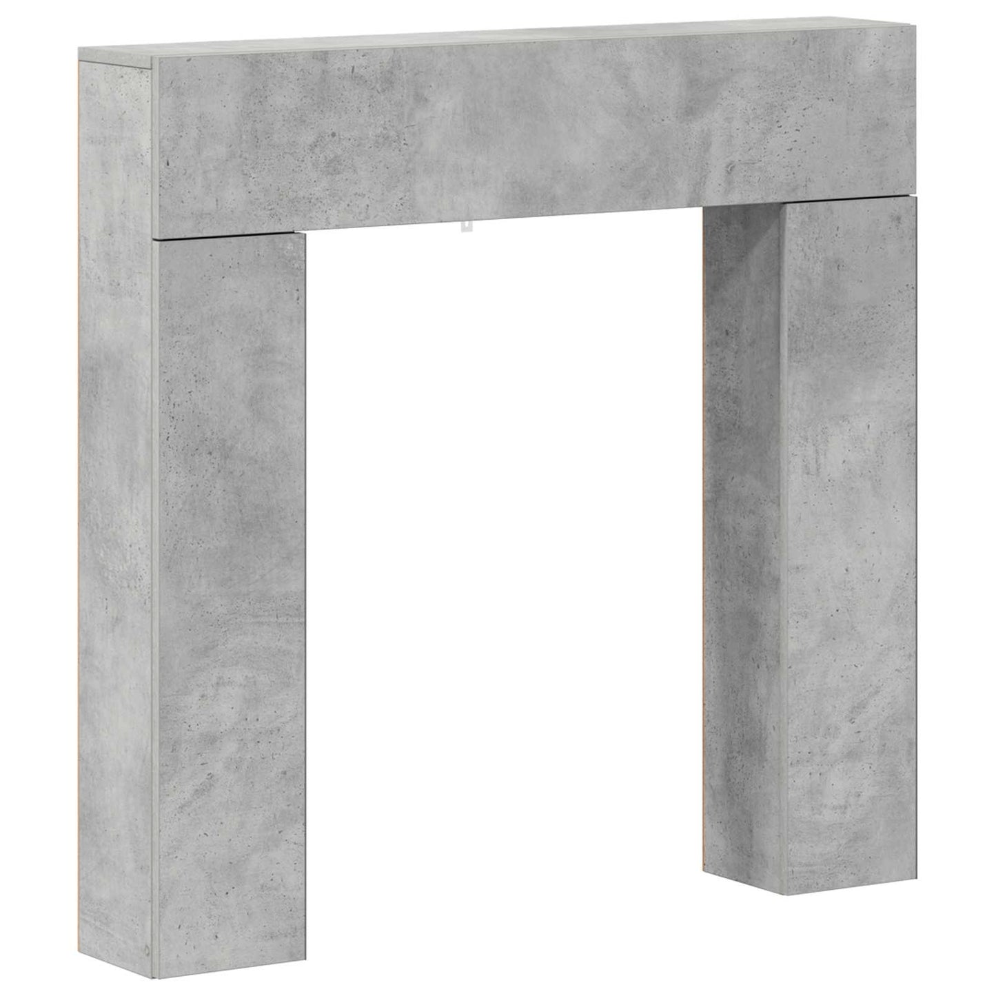 vidaXL Fireplace Surround Concrete Grey 102 x 18 x 100.5 cm 2