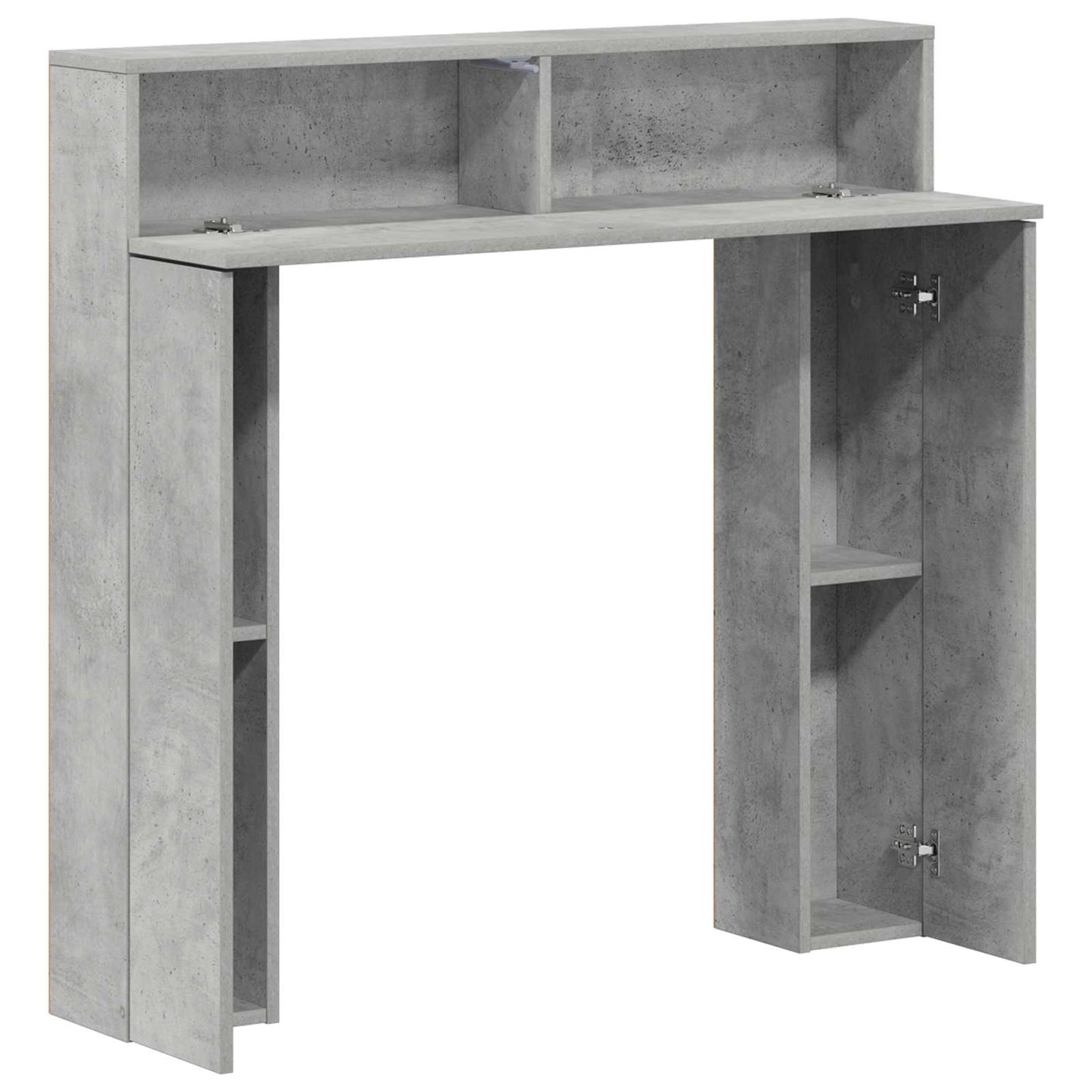 vidaXL Fireplace Surround Concrete Grey 102 x 18 x 100.5 cm 5