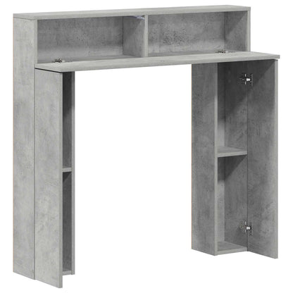 vidaXL Fireplace Surround Concrete Grey 102 x 18 x 100.5 cm 5