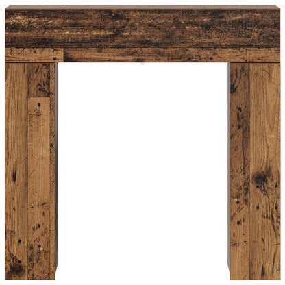 vidaXL Fireplace Surround Old Wood 102 x 18 x 100.5 cm Engineered Wood 6