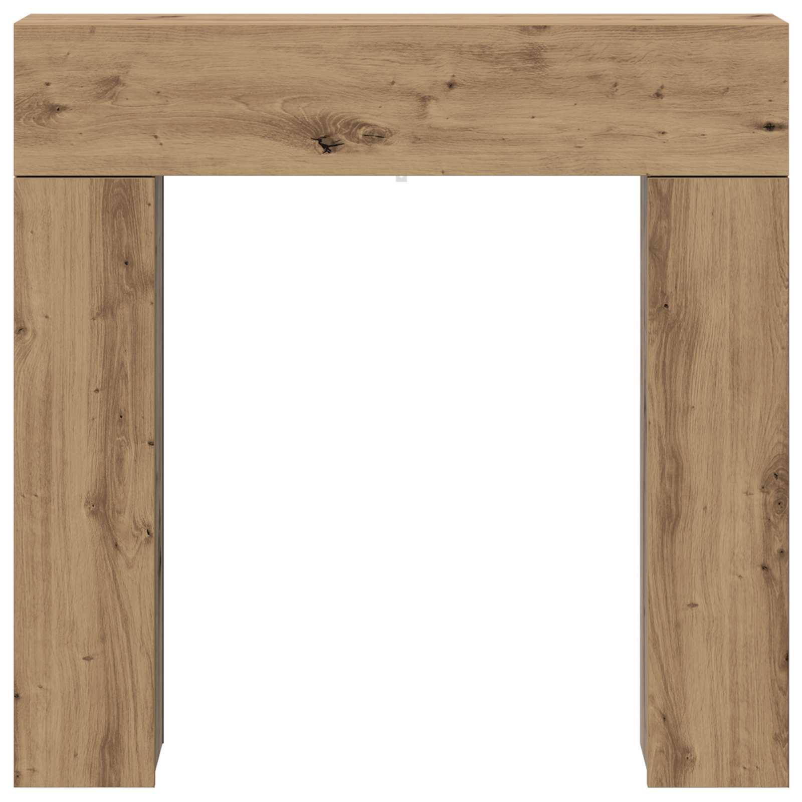 vidaXL Fireplace Surround Artisan Oak 102 x 18 x 100.5 cm 6