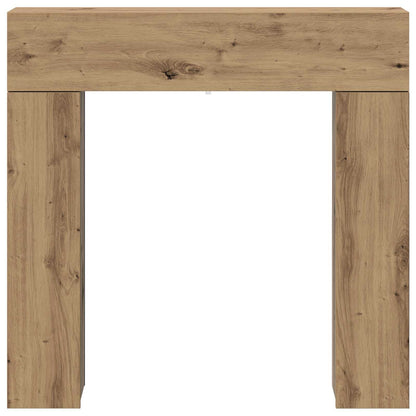 vidaXL Fireplace Surround Artisan Oak 102 x 18 x 100.5 cm 6