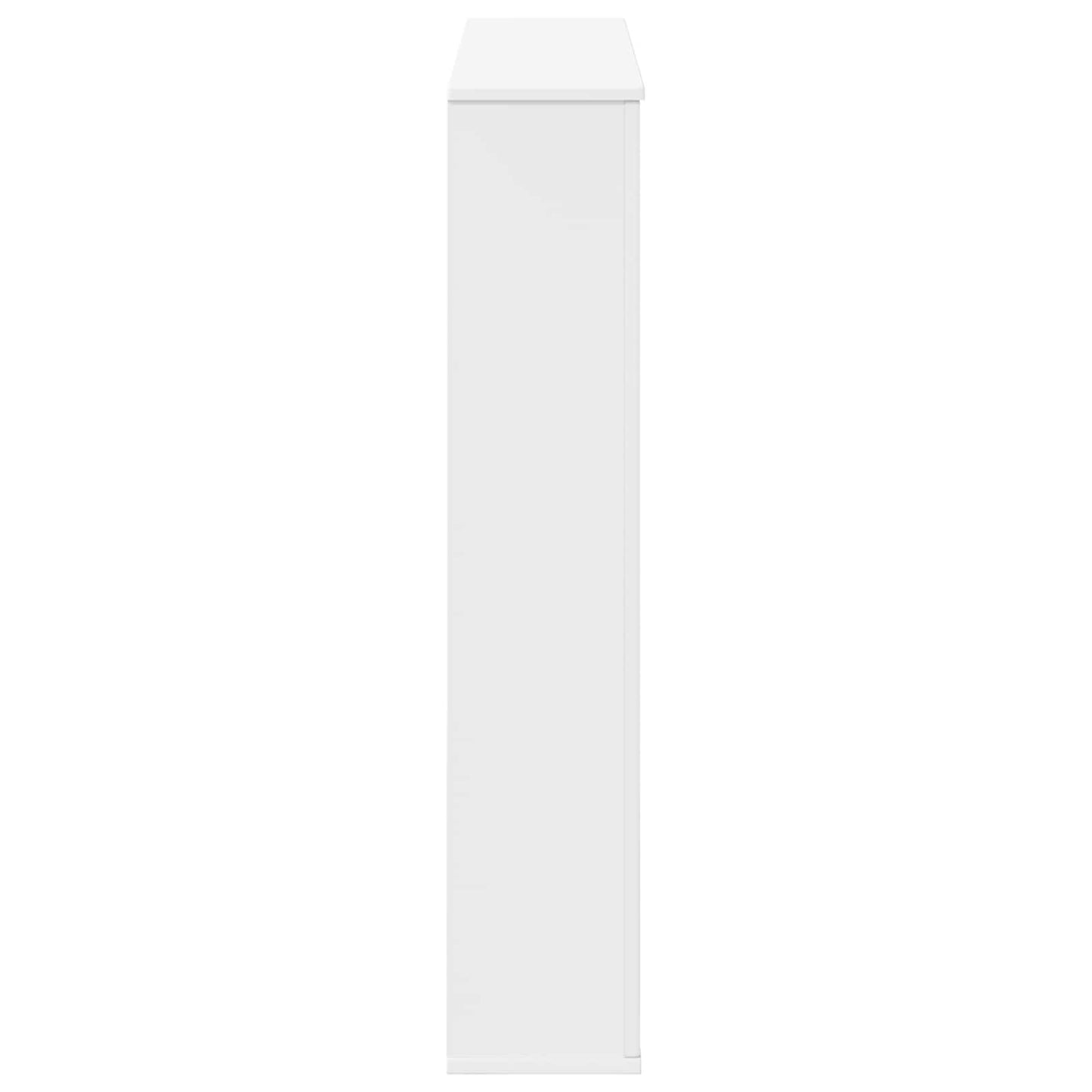 vidaXL Fireplace Surround White 100 x 20 x 100 cm Engineered Wood 5