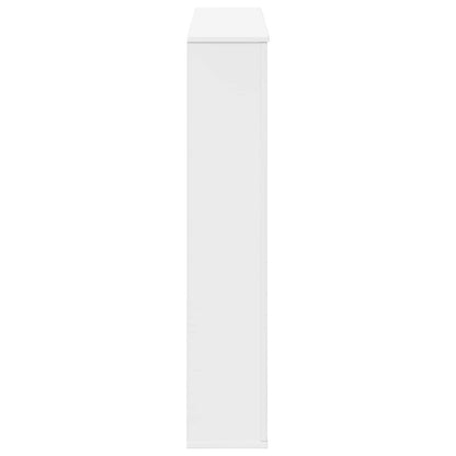 vidaXL Fireplace Surround White 100 x 20 x 100 cm Engineered Wood 5