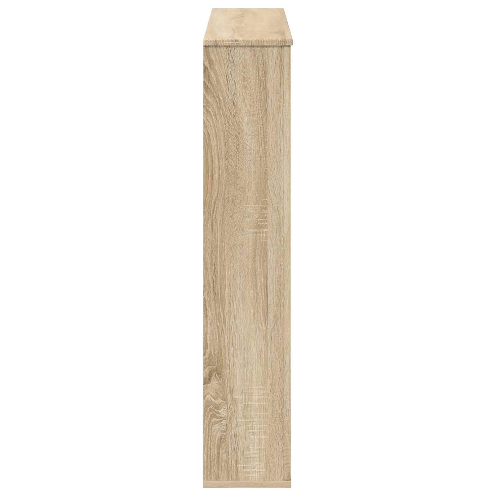 vidaXL Fireplace Surround Sonoma Oak 100 x 20 x 100 cm Engineered Wood 5