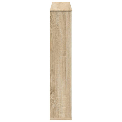 vidaXL Fireplace Surround Sonoma Oak 100 x 20 x 100 cm Engineered Wood 5