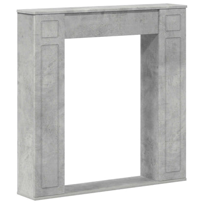 vidaXL Fireplace Surround Concrete Grey 100 x 20 x 100 cm 2