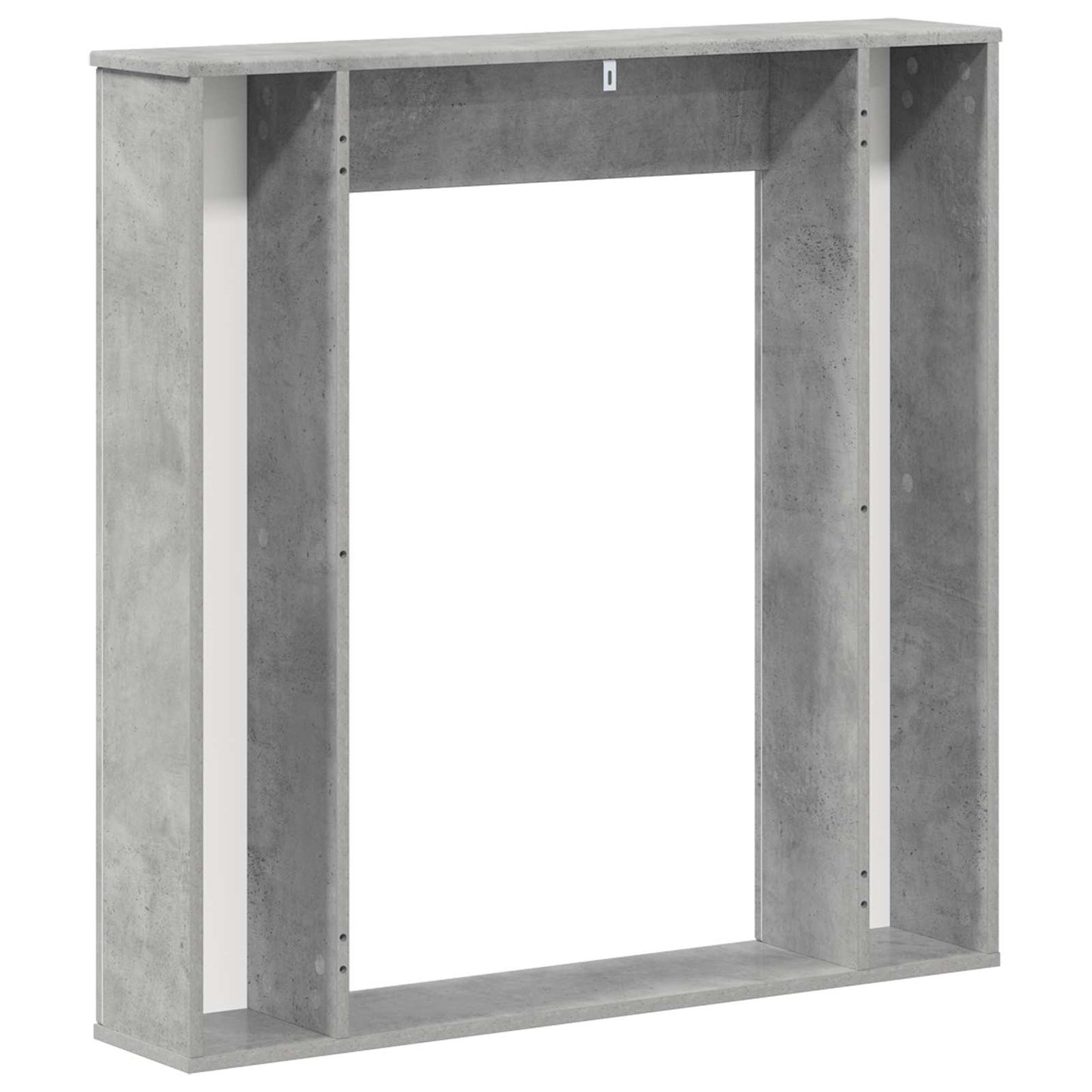 vidaXL Fireplace Surround Concrete Grey 100 x 20 x 100 cm 6