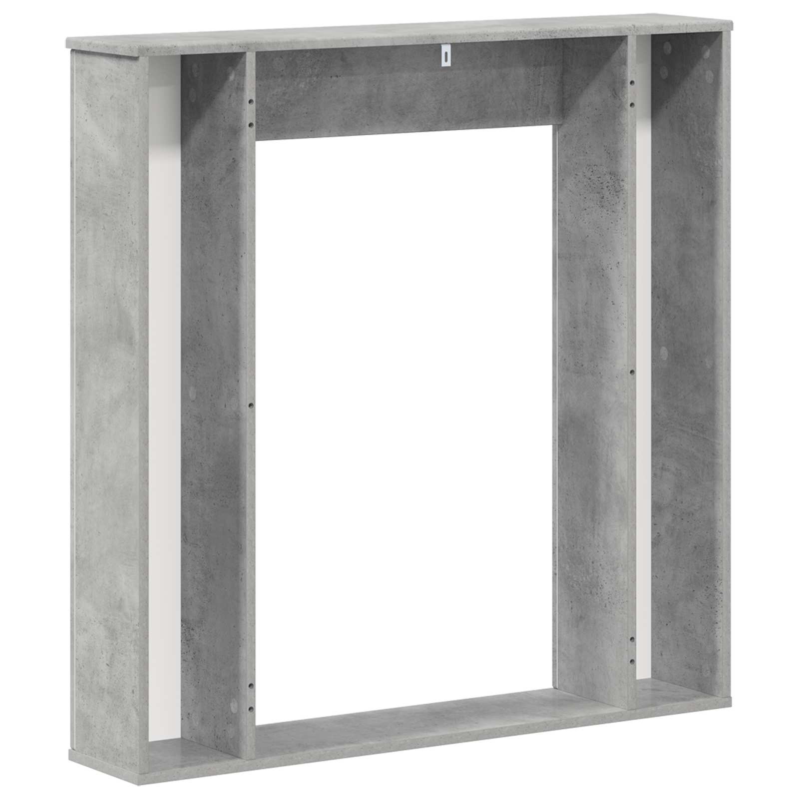 vidaXL Fireplace Surround Concrete Grey 100 x 20 x 100 cm 6
