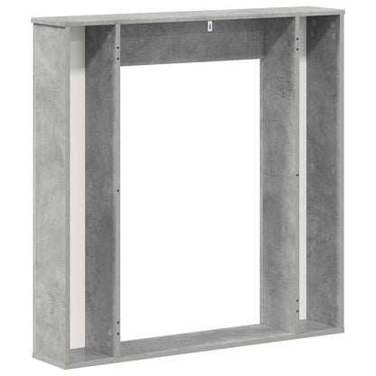 vidaXL Fireplace Surround Concrete Grey 100 x 20 x 100 cm 6