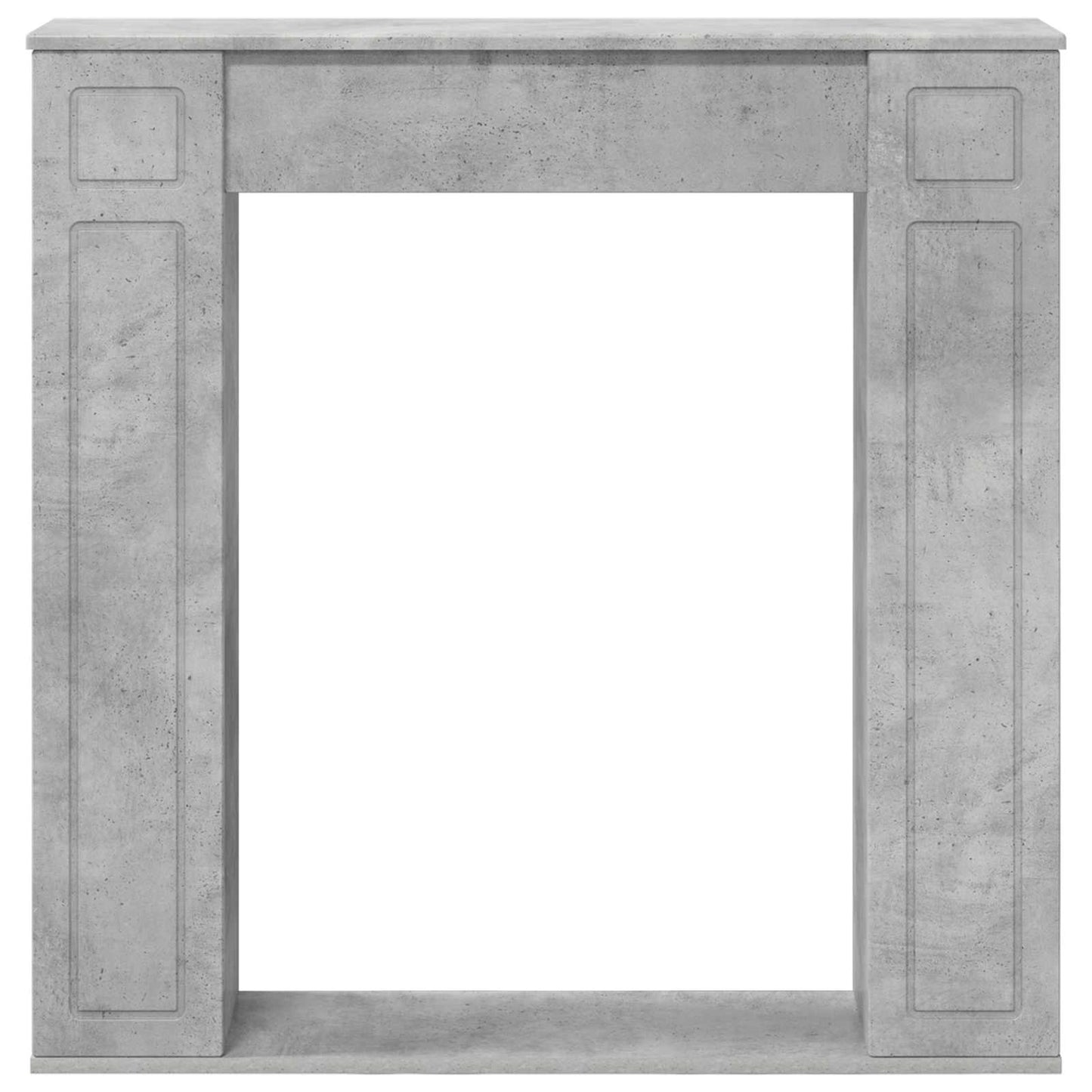 vidaXL Fireplace Surround Concrete Grey 100 x 20 x 100 cm 4