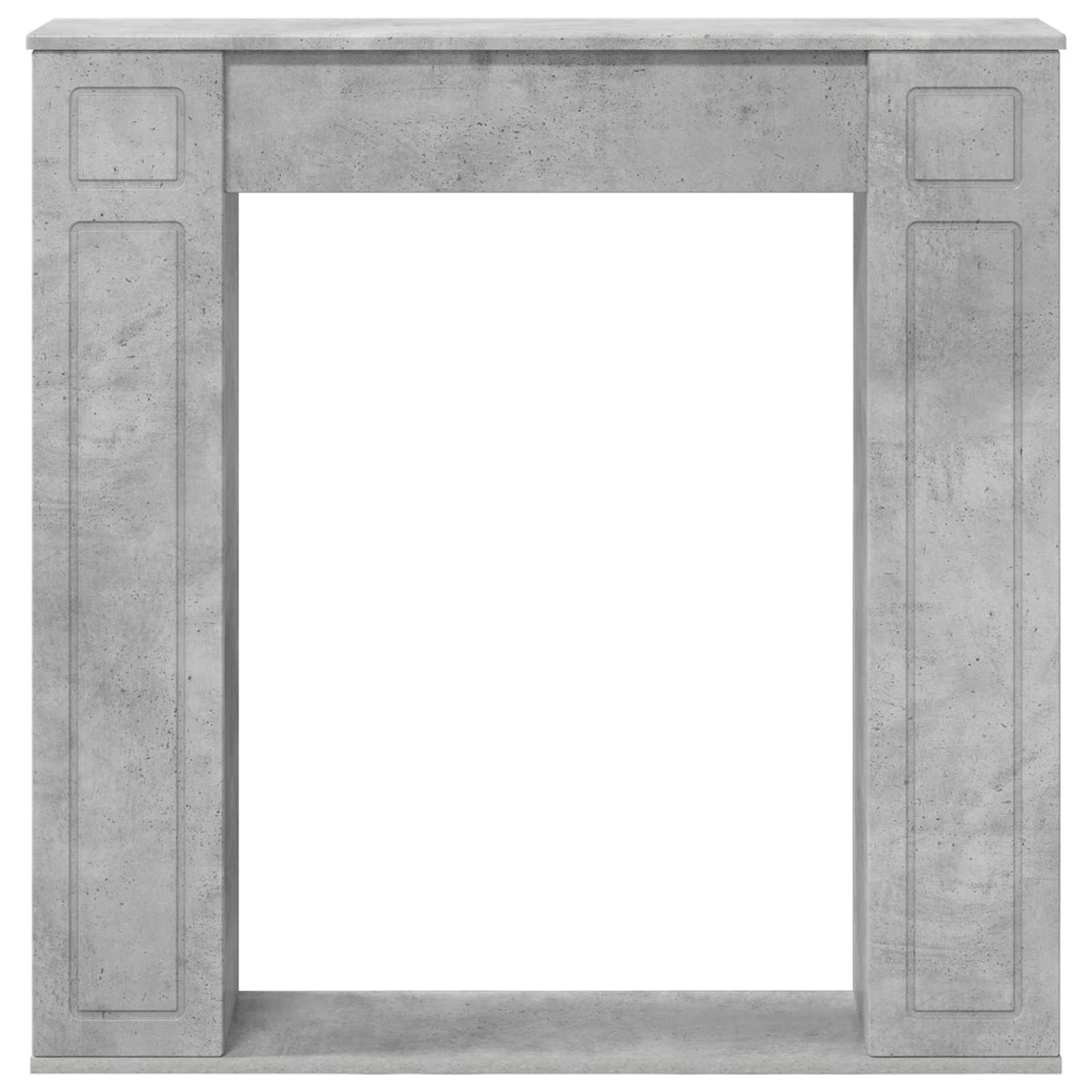 vidaXL Fireplace Surround Concrete Grey 100 x 20 x 100 cm 4
