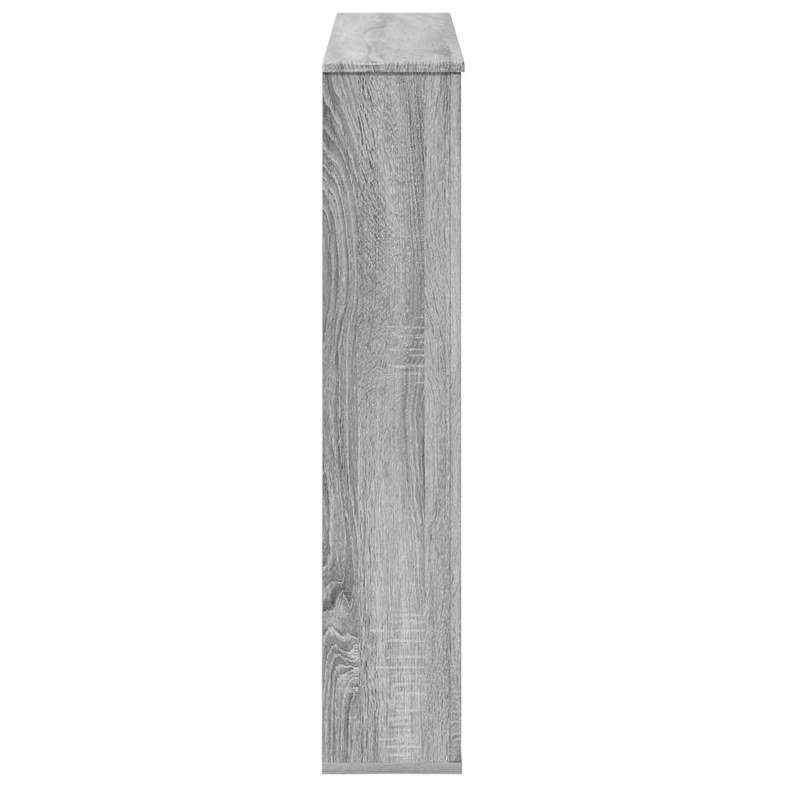 vidaXL Fireplace Surround Grey Sonoma 100 x 20 x 100 cm 5