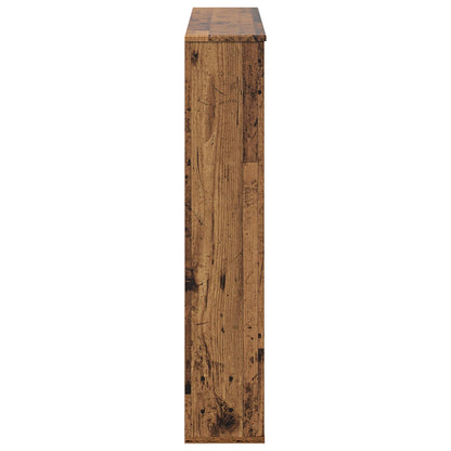 vidaXL Fireplace Surround Old Wood 100 x 20 x 100 cm Engineered Wood 5