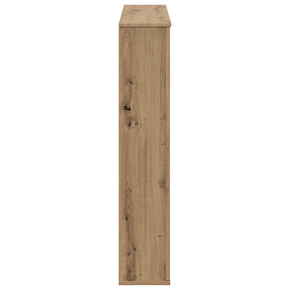 vidaXL Fireplace Surround Artisan Oak 100 x 20 x 100 cm 5