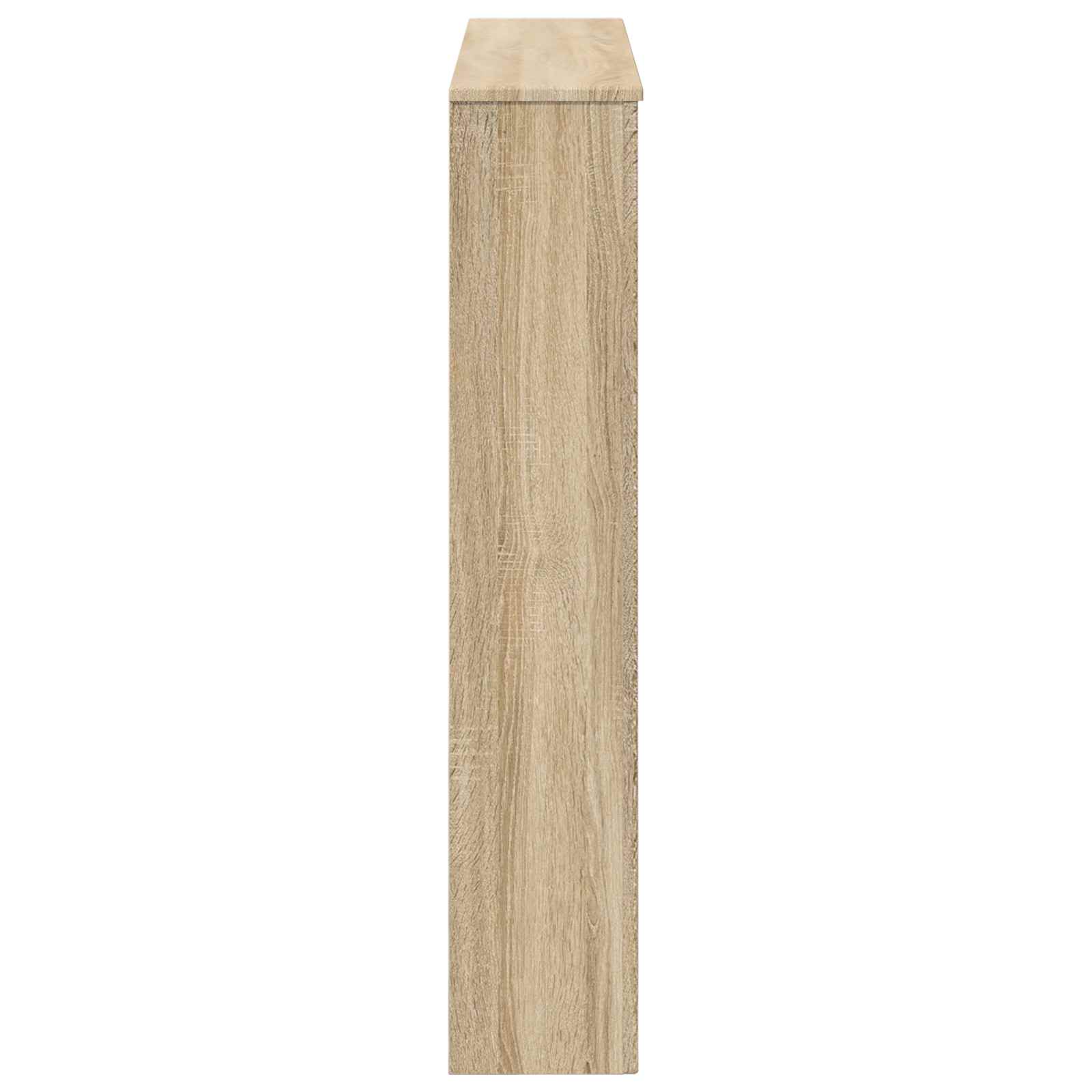vidaXL Fireplace Surround Sonoma Oak 102 x 20 x 102 cm Engineered Wood 5