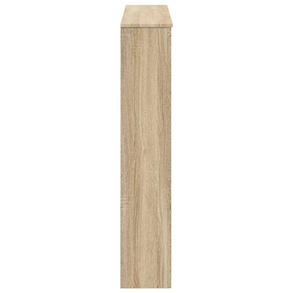 vidaXL Fireplace Surround Sonoma Oak 102 x 20 x 102 cm Engineered Wood 5