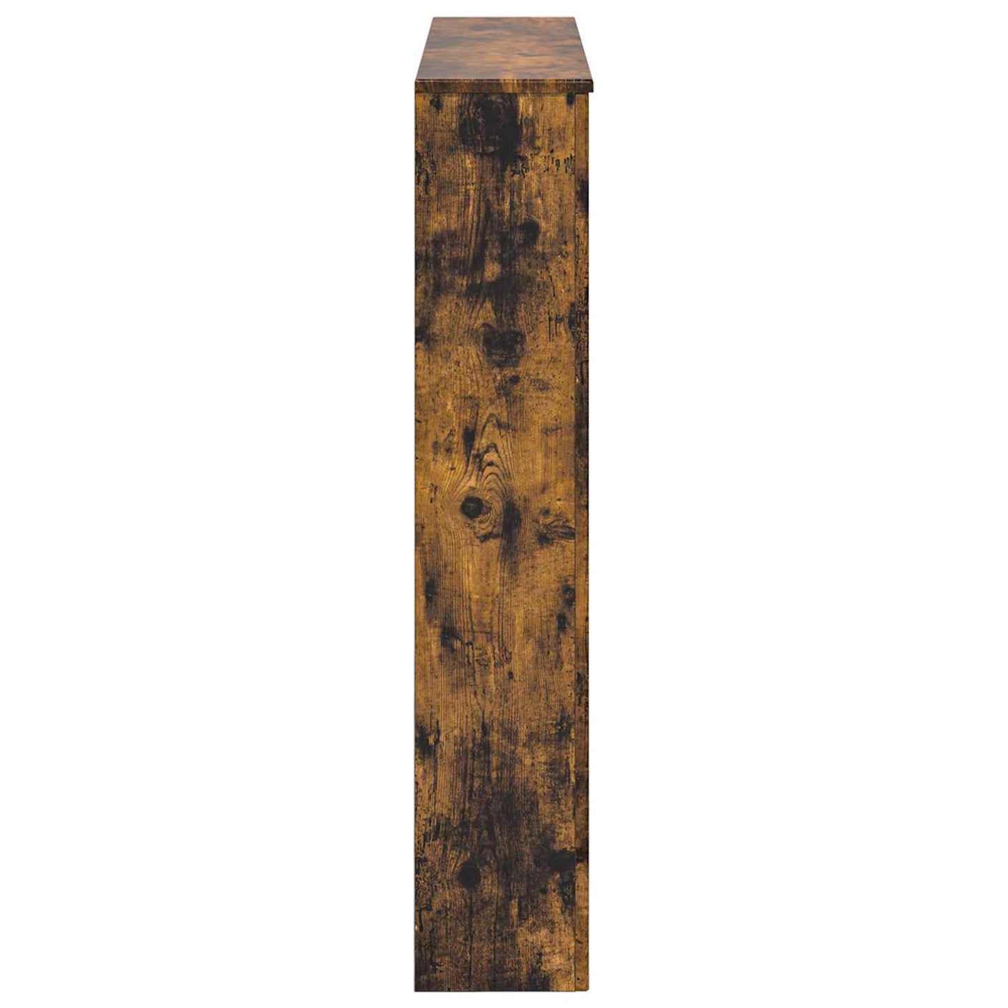 vidaXL Fireplace Surround Smoked Oak 102 x 20 x 102 cm Engineered Wood 5