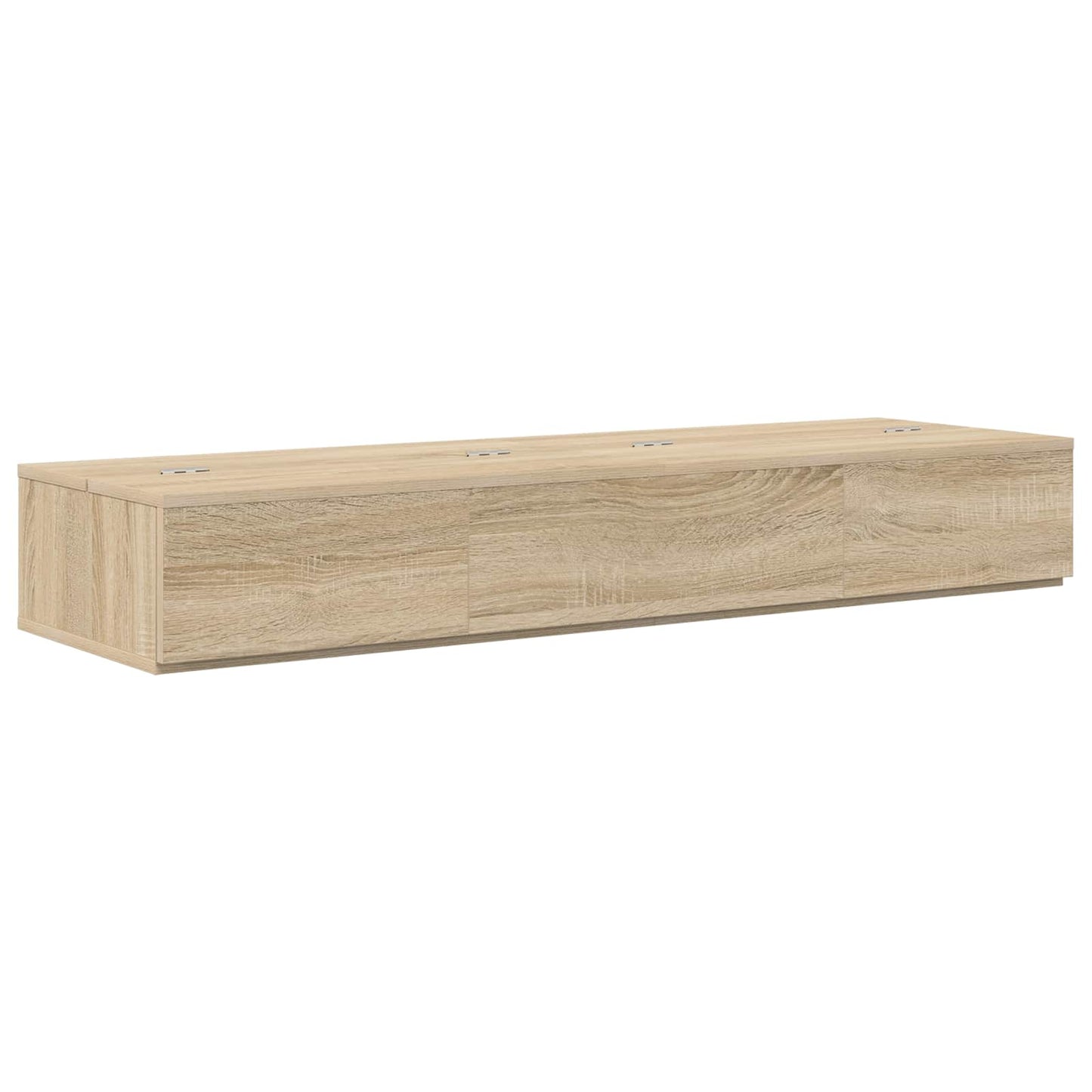 vidaXL Studio Desk Sonoma Oak 152 x 40 x 19.5 cm Engineered Wood 2