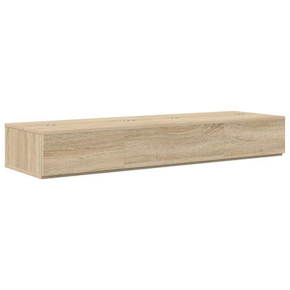 vidaXL Studio Desk Sonoma Oak 152 x 40 x 19.5 cm Engineered Wood 2