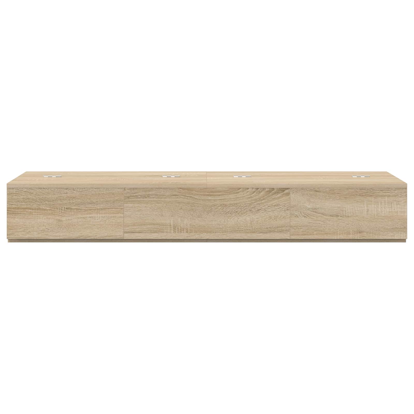 vidaXL Studio Desk Sonoma Oak 152 x 40 x 19.5 cm Engineered Wood 5