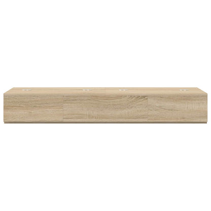 vidaXL Studio Desk Sonoma Oak 152 x 40 x 19.5 cm Engineered Wood 5