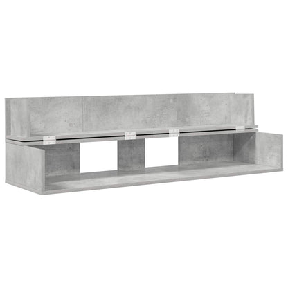 vidaXL Studio Desk Concrete Grey 152 x 40 x 19.5 cm Engineered Wood 4