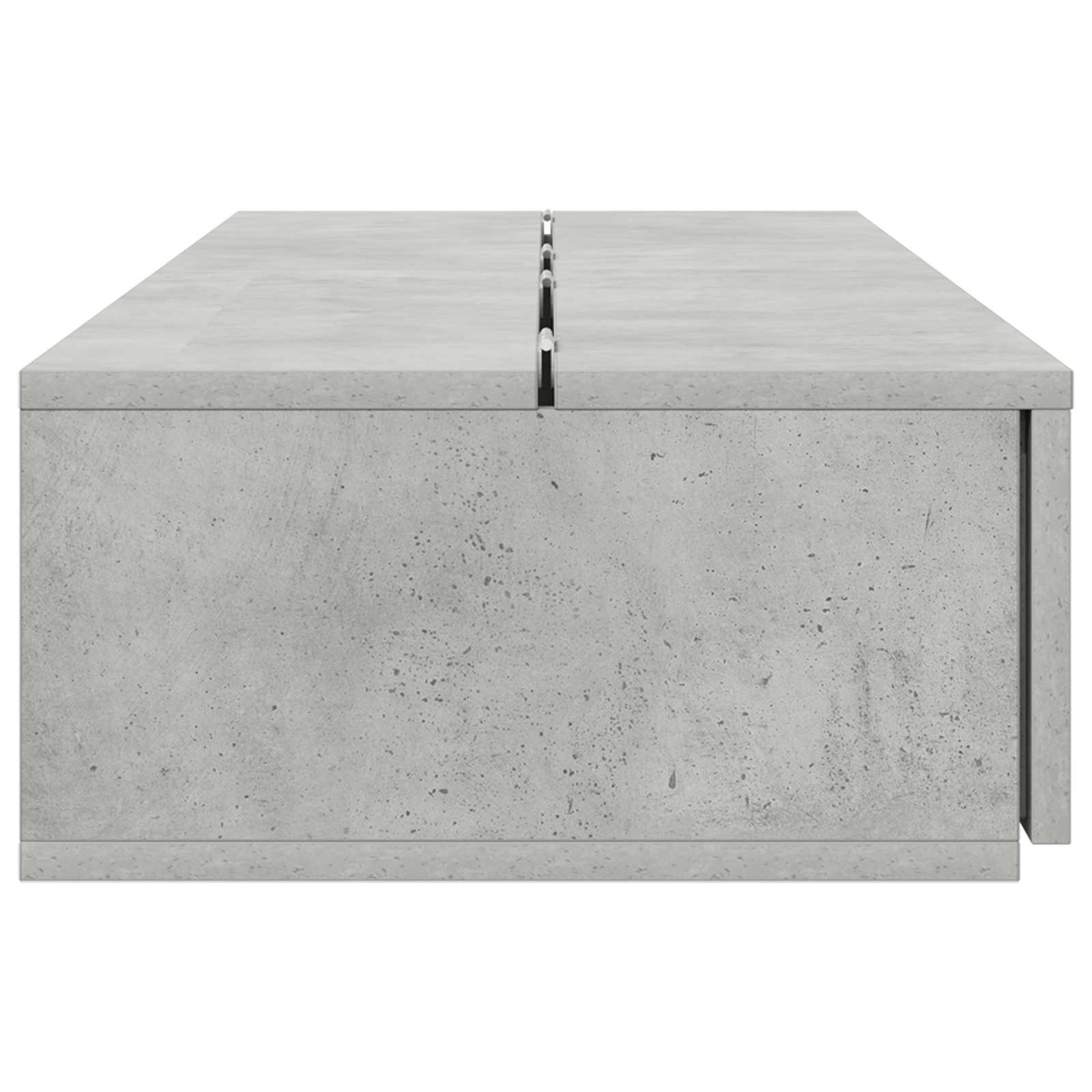 vidaXL Studio Desk Concrete Grey 152 x 40 x 19.5 cm Engineered Wood 6