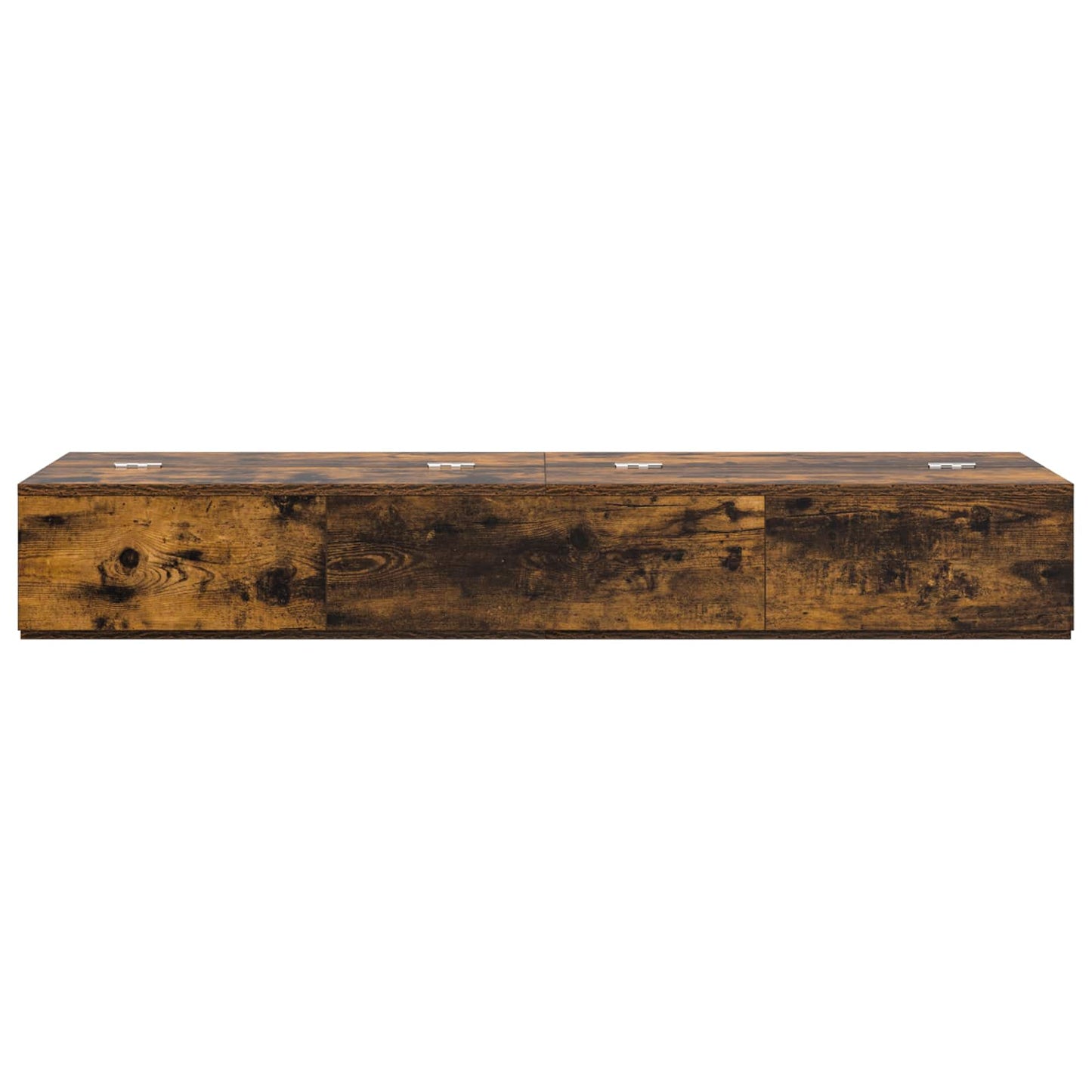 vidaXL Studio Desk Smoked Oak 152 x 40 x 19.5 cm Engineered Wood 5