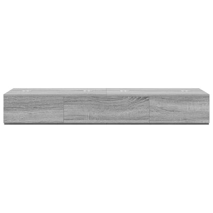 vidaXL Studio Desk Grey Sonoma 152 x 40 x 19.5 cm Engineered Wood 5