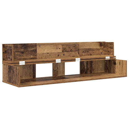 vidaXL Studio Desk Oak Wood 152 x 40 x 19.5 cm Engineered Wood 4