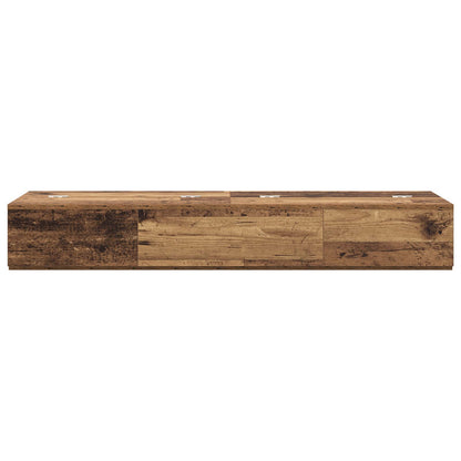 vidaXL Studio Desk Oak Wood 152 x 40 x 19.5 cm Engineered Wood 5