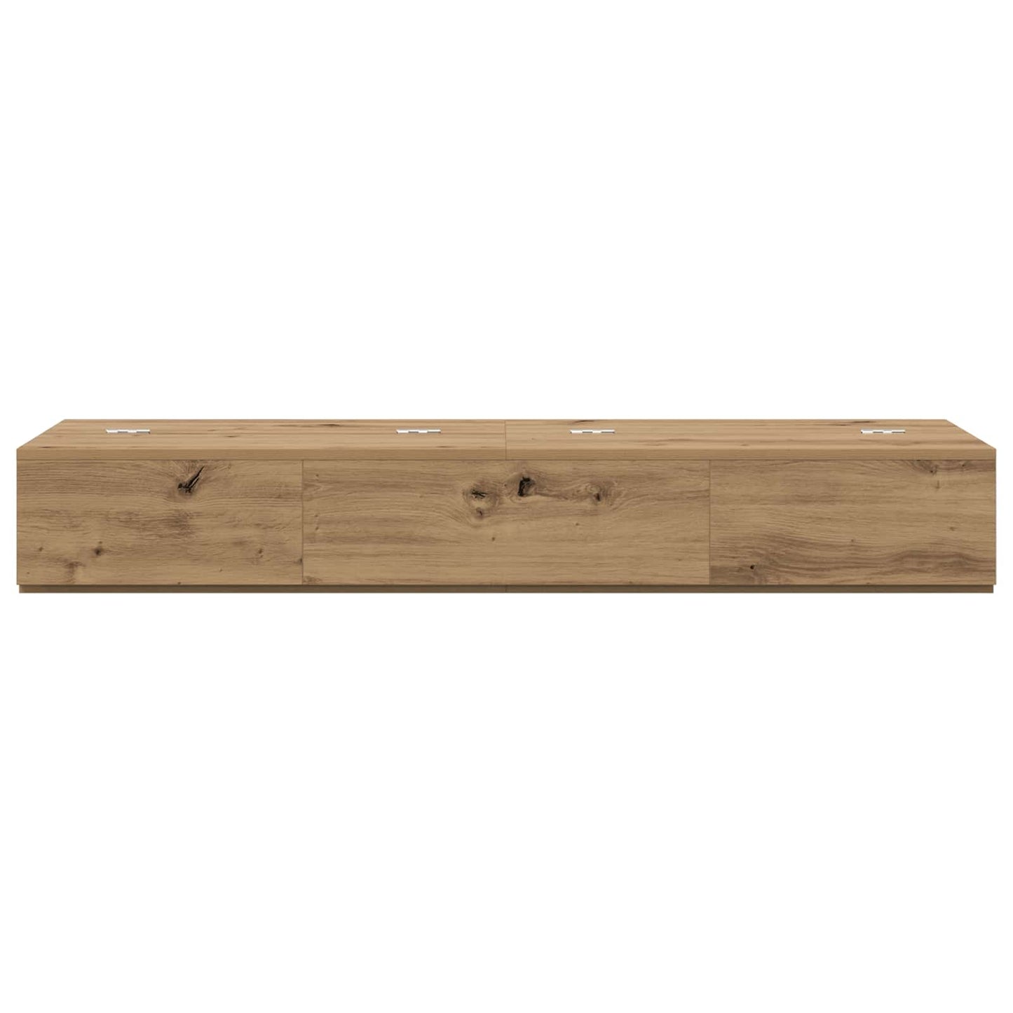 vidaXL Studio Desk Artisan Oak 152 x 40 x 19.5 cm Engineered Wood 5