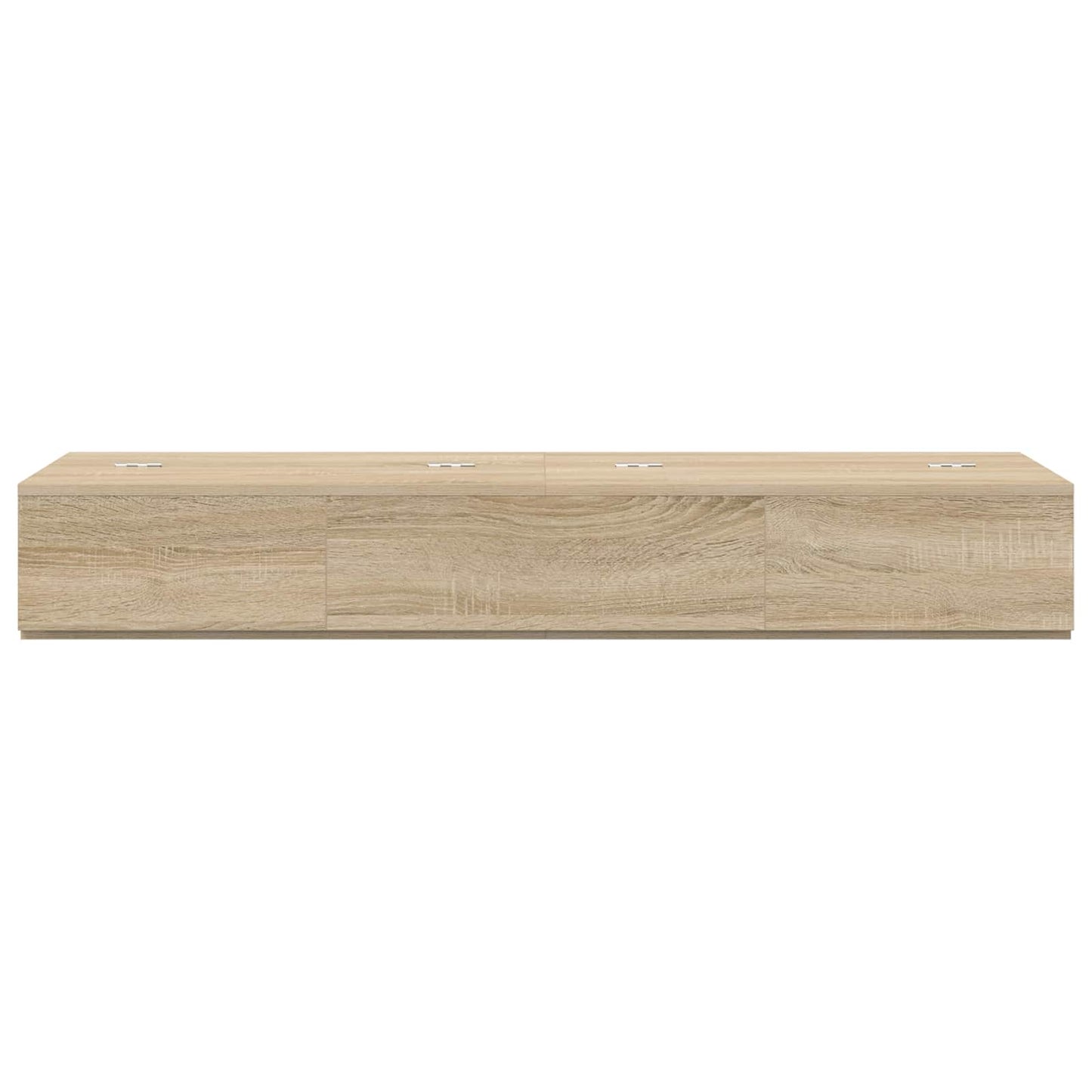 vidaXL Studio Desk Sonoma Oak 130 x 40 x 19.5 cm Engineered Wood 5