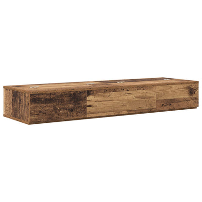 vidaXL Studio Desk Oak Wood 130 x 40 x 19.5 cm Engineered Wood 2