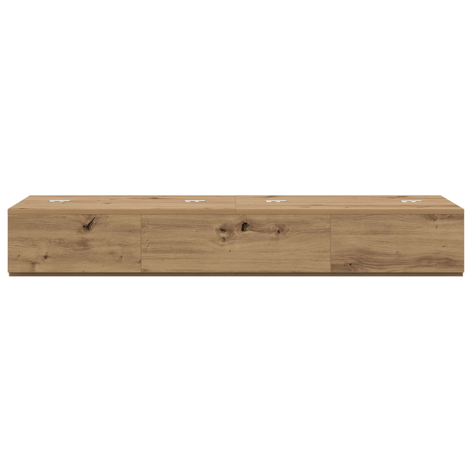 vidaXL Studio Desk Artisan Oak 130 x 40 x 19.5 cm Engineered Wood 5
