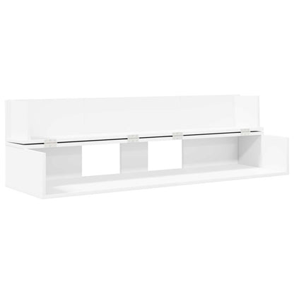 vidaXL Studio Desk White 110 x 40 x 19.5 cm Engineered Wood 4