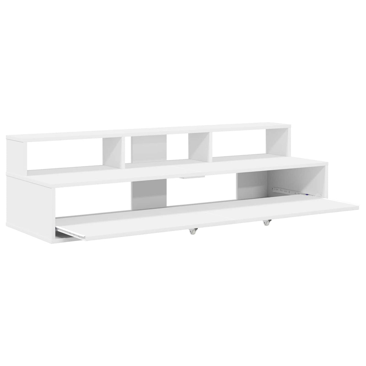 Studio Desk Engineered Wood 130 x 42.5 x 36 cm White