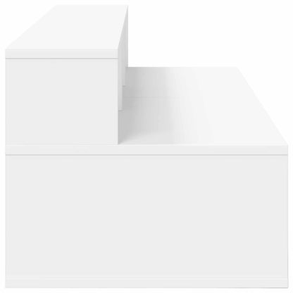 Studio Desk Engineered Wood 130 x 42.5 x 36 cm White