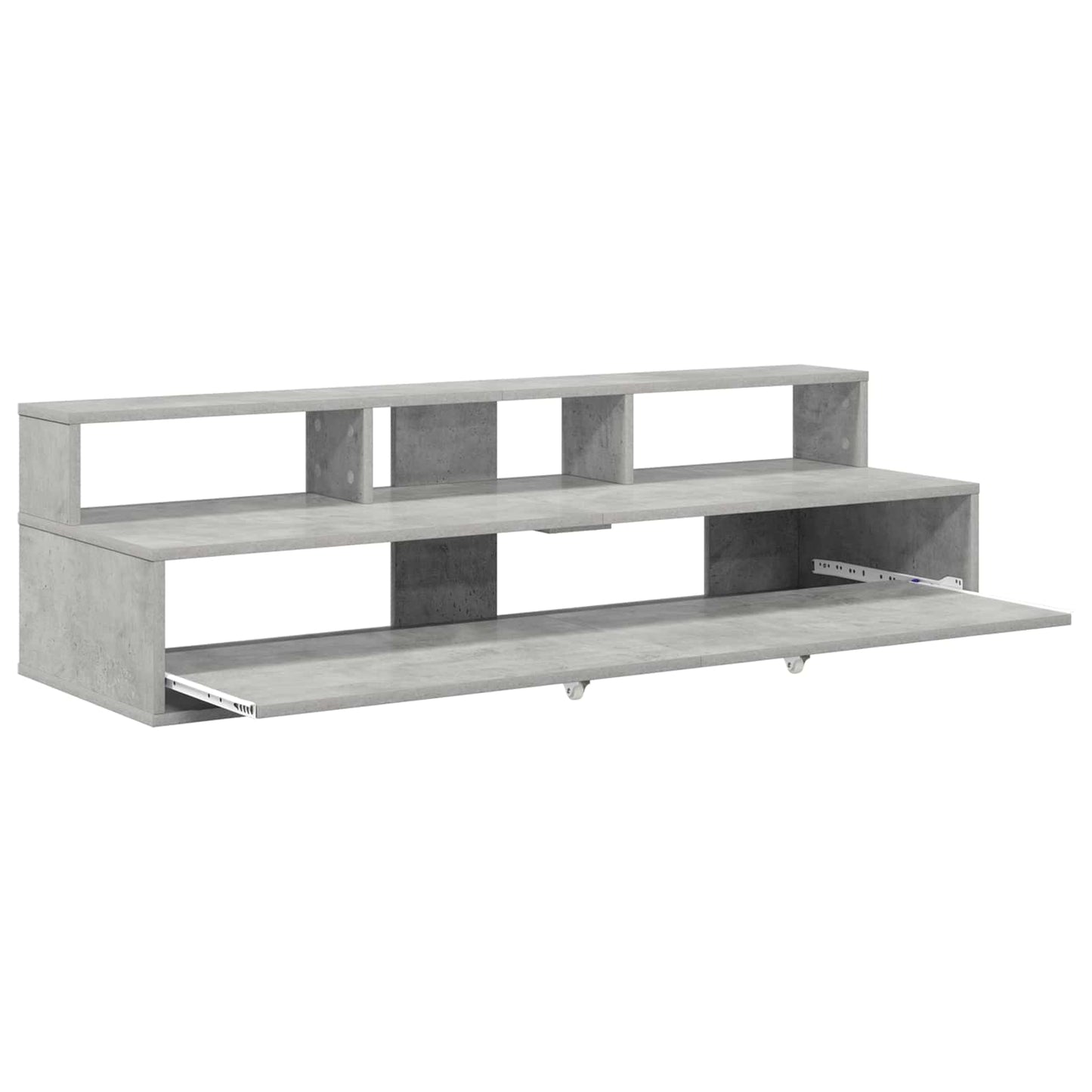 vidaXL Studio Desk Concrete Grey 110 x 42.5 x 36 cm Engineered Wood 4