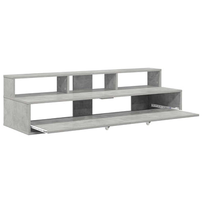 vidaXL Studio Desk Concrete Grey 110 x 42.5 x 36 cm Engineered Wood 4