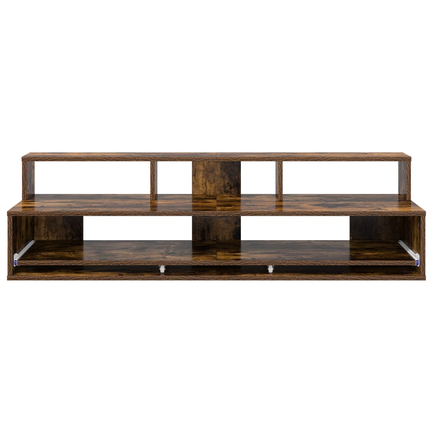 vidaXL Studio Desk Smoked Oak 110 x 42.5 x 36 cm Engineered Wood 5