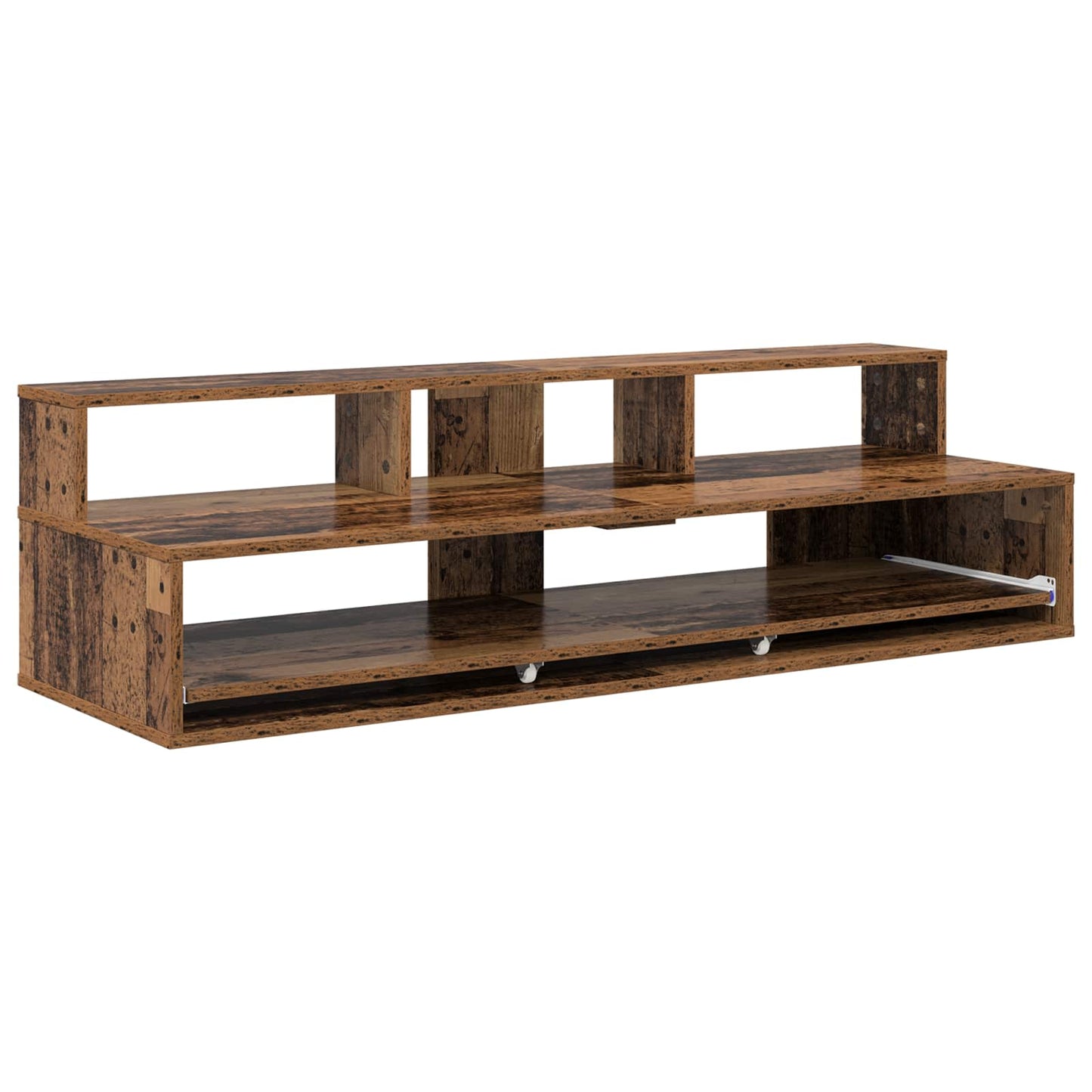 vidaXL Studio Desk Oak Wood 110 x 42.5 x 36 cm Engineered Wood 2