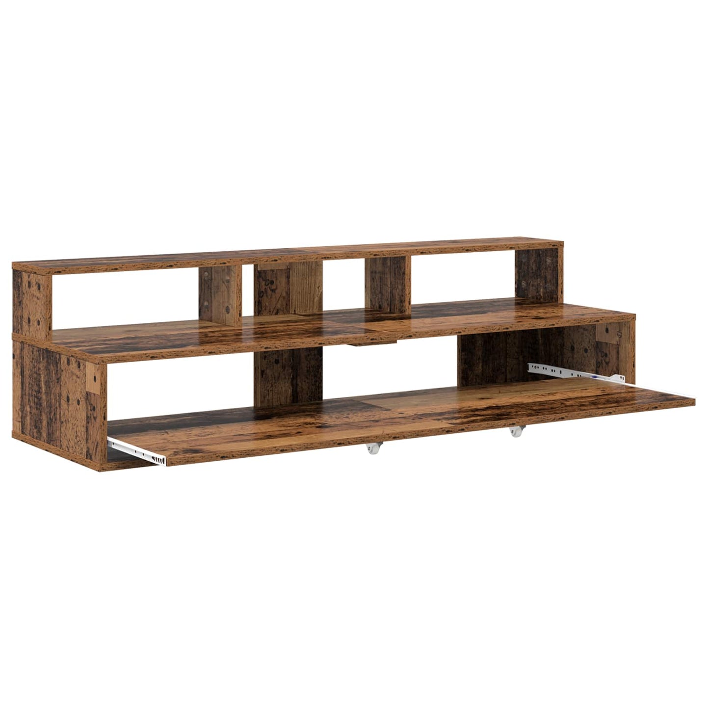 vidaXL Studio Desk Oak Wood 110 x 42.5 x 36 cm Engineered Wood 4